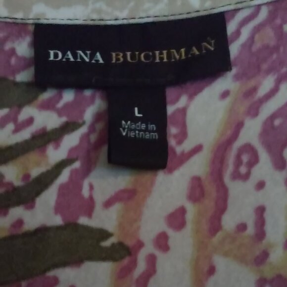 Dana Buchman Top Multi Color Perfect Sz L - Picture 3 of 6